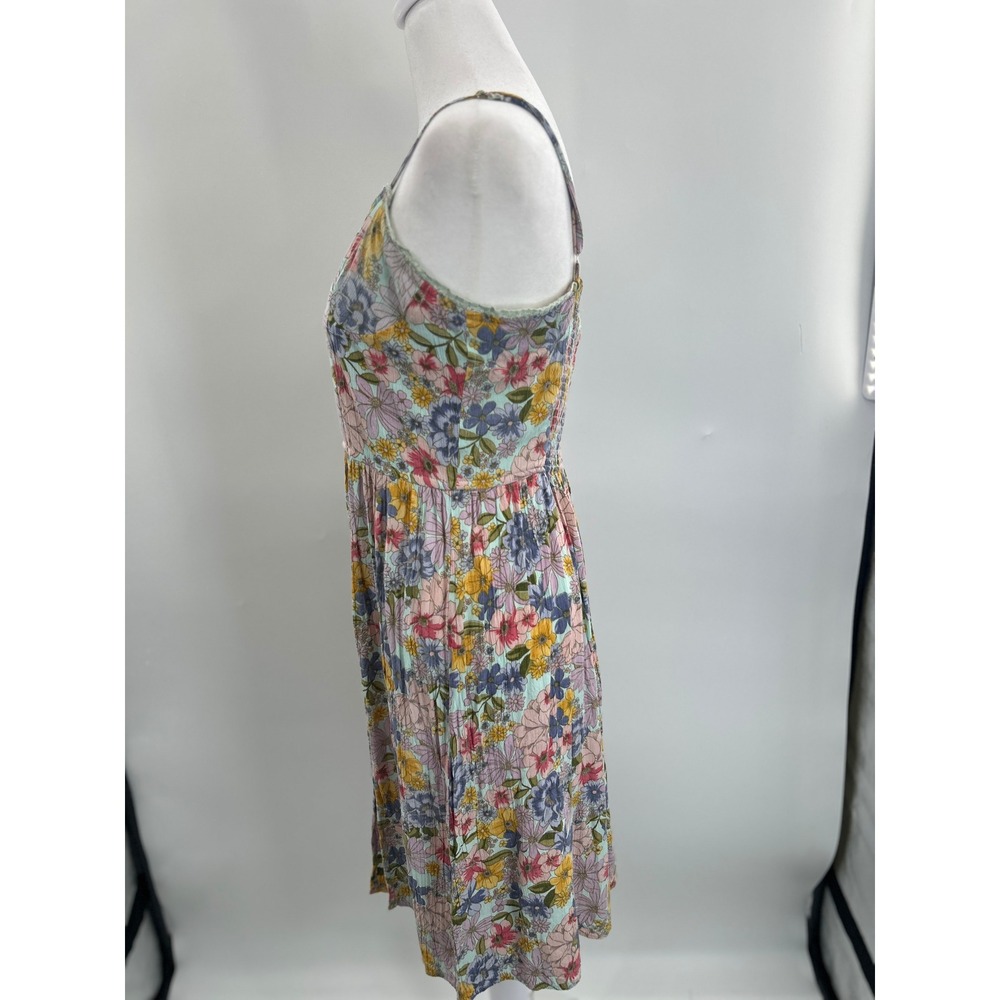 Angie Floral Boho Midi Dress Cottagecore Fairycore Sundress Medium Romantic - Picture 7 of 14